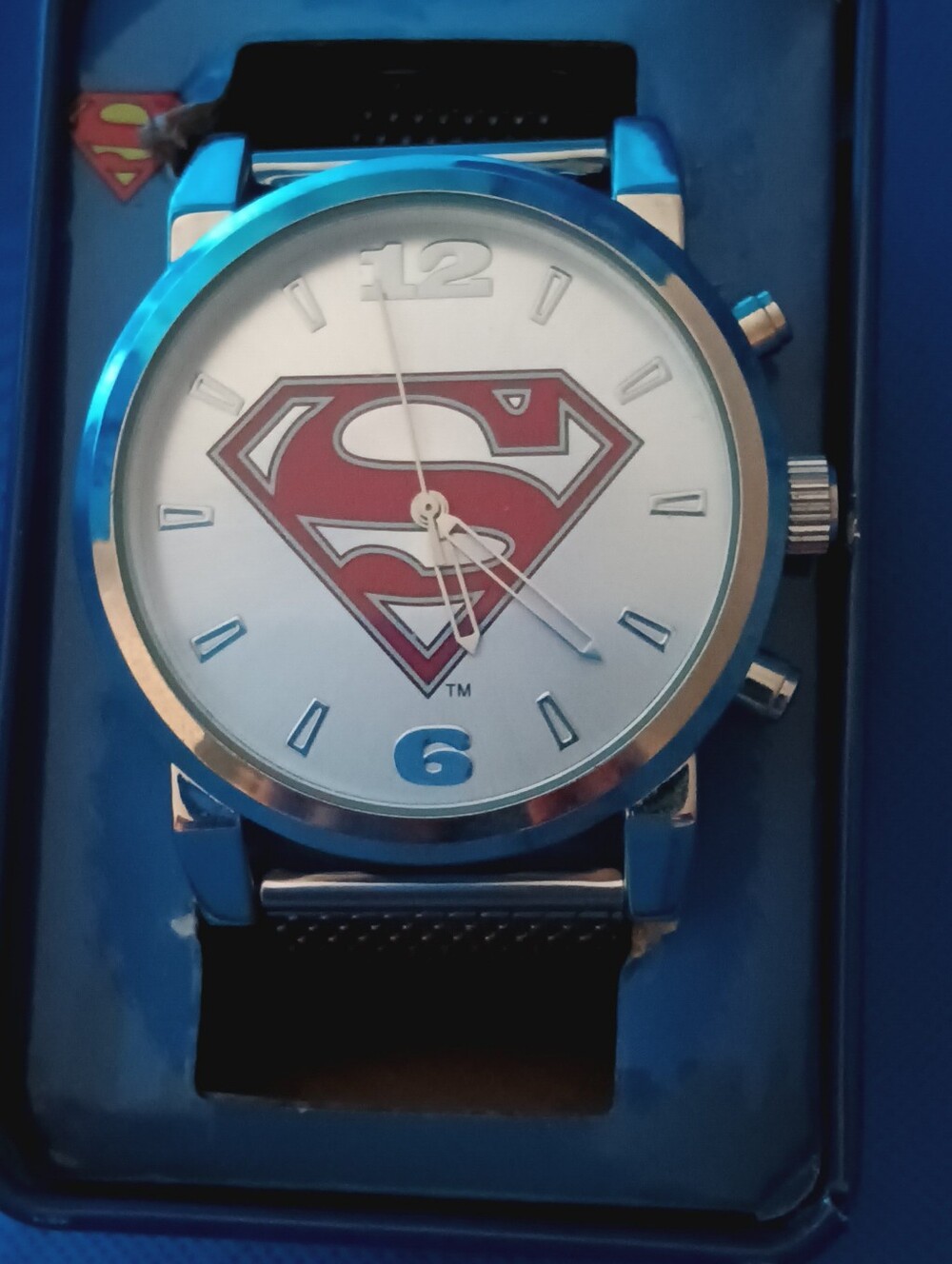 Superman Quartz Watch With Steel Bracelet